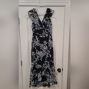 *New*London Times blue&black dress